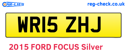 WR15ZHJ are the vehicle registration plates.
