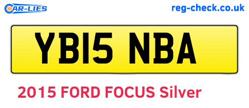 YB15NBA are the vehicle registration plates.