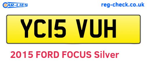 YC15VUH are the vehicle registration plates.