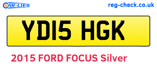 YD15HGK are the vehicle registration plates.