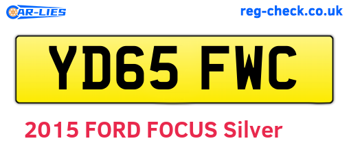 YD65FWC are the vehicle registration plates.