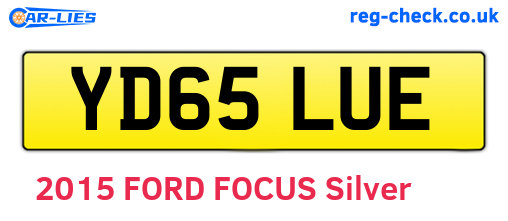 YD65LUE are the vehicle registration plates.