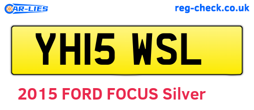 YH15WSL are the vehicle registration plates.
