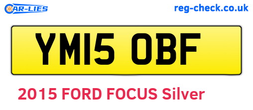 YM15OBF are the vehicle registration plates.