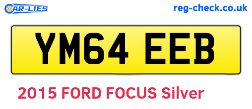 YM64EEB are the vehicle registration plates.