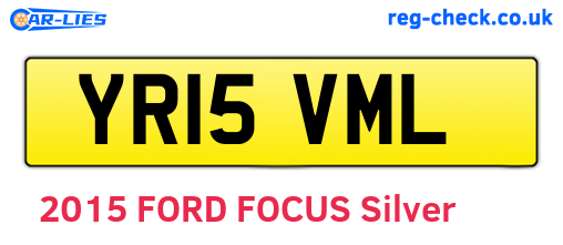 YR15VML are the vehicle registration plates.