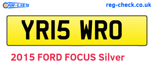 YR15WRO are the vehicle registration plates.