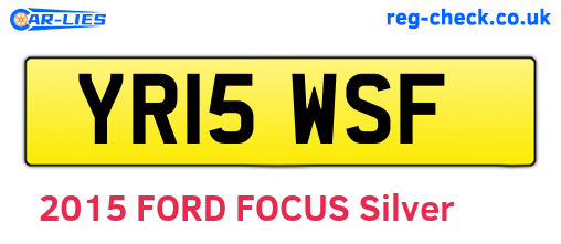 YR15WSF are the vehicle registration plates.