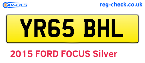 YR65BHL are the vehicle registration plates.