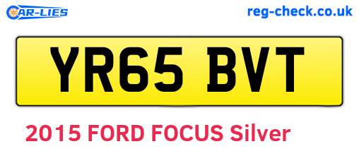 YR65BVT are the vehicle registration plates.