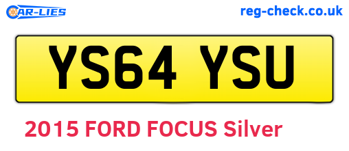 YS64YSU are the vehicle registration plates.