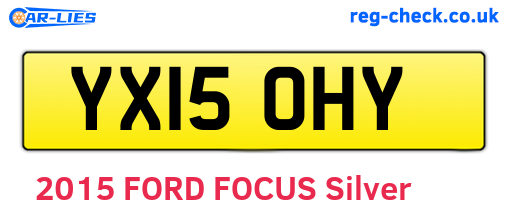 YX15OHY are the vehicle registration plates.