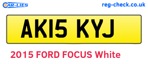 AK15KYJ are the vehicle registration plates.