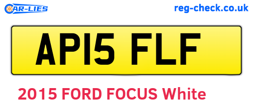 AP15FLF are the vehicle registration plates.