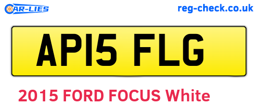 AP15FLG are the vehicle registration plates.