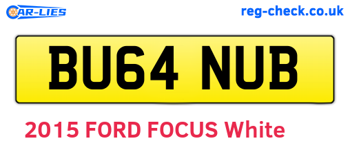 BU64NUB are the vehicle registration plates.