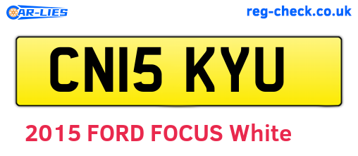 CN15KYU are the vehicle registration plates.