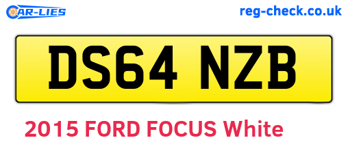 DS64NZB are the vehicle registration plates.
