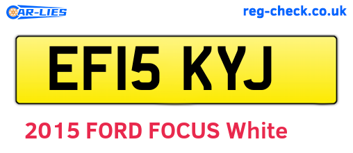 EF15KYJ are the vehicle registration plates.