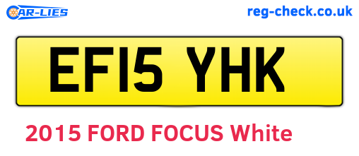 EF15YHK are the vehicle registration plates.