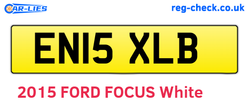 EN15XLB are the vehicle registration plates.