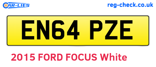 EN64PZE are the vehicle registration plates.
