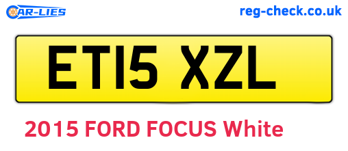 ET15XZL are the vehicle registration plates.