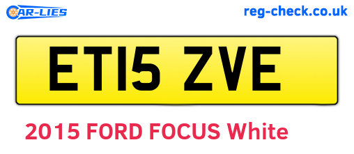 ET15ZVE are the vehicle registration plates.