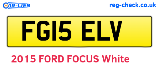 FG15ELV are the vehicle registration plates.