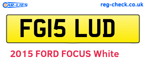 FG15LUD are the vehicle registration plates.