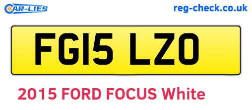 FG15LZO are the vehicle registration plates.