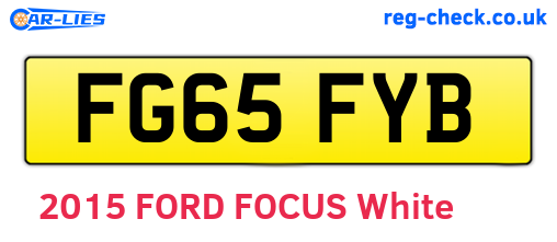 FG65FYB are the vehicle registration plates.