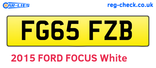 FG65FZB are the vehicle registration plates.
