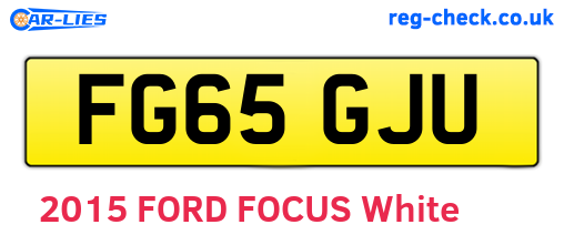FG65GJU are the vehicle registration plates.