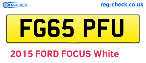 FG65PFU are the vehicle registration plates.