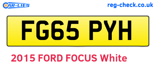 FG65PYH are the vehicle registration plates.