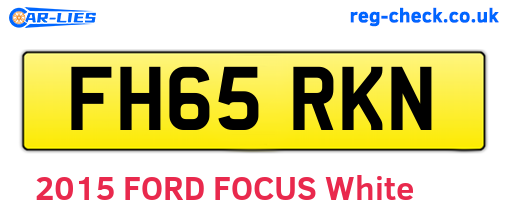 FH65RKN are the vehicle registration plates.