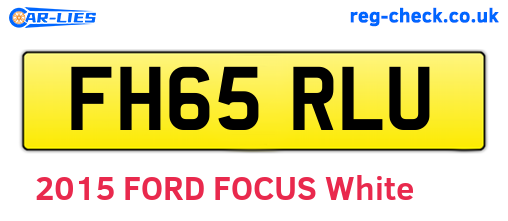 FH65RLU are the vehicle registration plates.