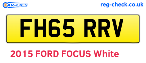 FH65RRV are the vehicle registration plates.