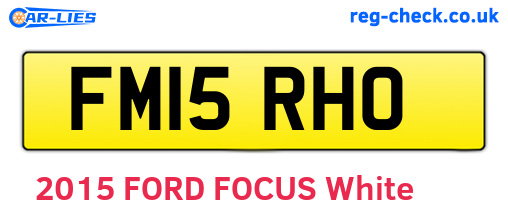 FM15RHO are the vehicle registration plates.