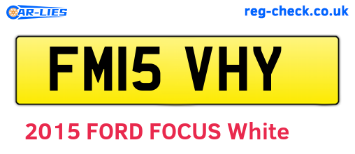 FM15VHY are the vehicle registration plates.