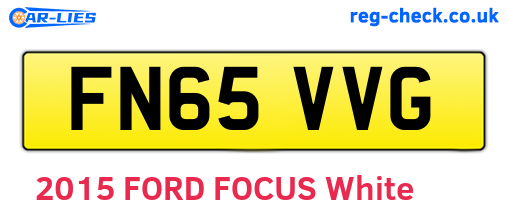 FN65VVG are the vehicle registration plates.