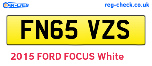 FN65VZS are the vehicle registration plates.