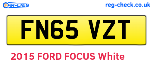 FN65VZT are the vehicle registration plates.