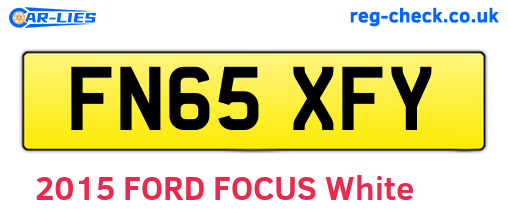 FN65XFY are the vehicle registration plates.