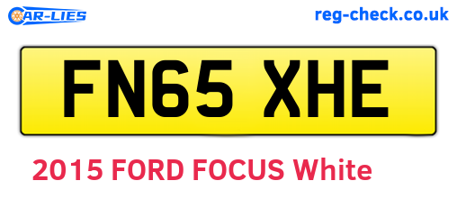 FN65XHE are the vehicle registration plates.