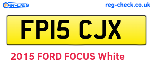 FP15CJX are the vehicle registration plates.