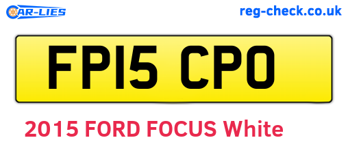 FP15CPO are the vehicle registration plates.