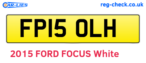FP15OLH are the vehicle registration plates.