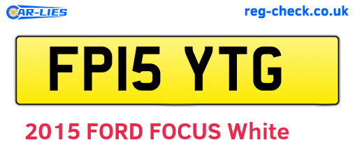 FP15YTG are the vehicle registration plates.